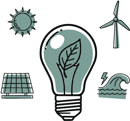 Illustration Transition vers des sources d'énergie renouvelables